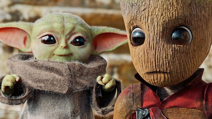 Baby Yoda vs. Baby Groot