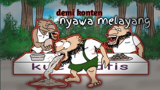 demi konten nyawa melayang(animasi lucu