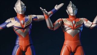 I've become stronger! Bandai's real bone sculpture Ultraman Tiga Powerful Type Composite Type Compar