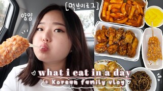 *korean + realistic* what i eat in a day | a wholesome family vlog 🎂