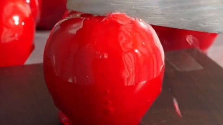 FRUTAS DE VIDRO CROCANTE - Maçã do Amor e Melancia de Gelatina Mais Satisfatória 🍉🍎
