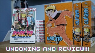 Naruto and Boruto Manga Unboxing and Review!!!