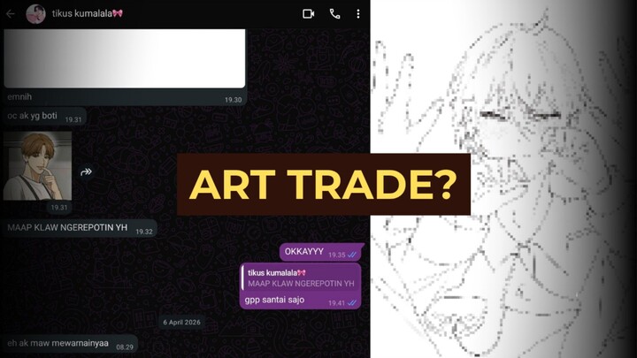 DAPAT CHALLENGE DARI TEMENKU?! For the First Time [Speed Draw]