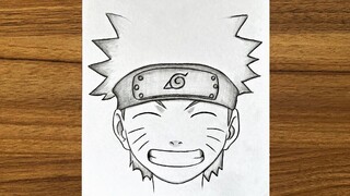 how to draw Naruto Uzumaki step by step || naruto drawing easy || How to draw anime step by step