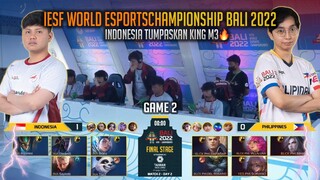 INDONESIA TUMPASKAN PHILIPPINES 2 - 0 🔥 INDONESIA VS PHILIPPINES GAME 2 IESF CHAMPIONSHIPS BALI 2022