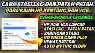 WAJIB LAKUKAN CARA INI!! CARA ATASI HP KENTANG RAM 1GB YANG MENGALAMI LAG & PATAH PATAH SAAT WAR