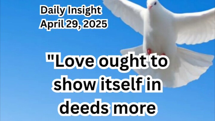 Daily Insight April 29, 2025 #faith #Saints  #Insight