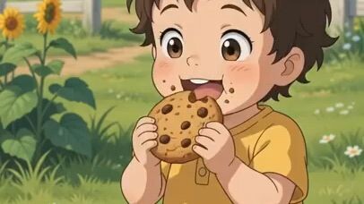 cute baby share his food 🥰
