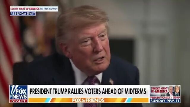 Trump on the Midterms: “When Trump’s on the ballot [Republicans] win."