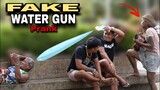FAKE WATER GUN "PUBLIC PRANK" |  with wonderful voice