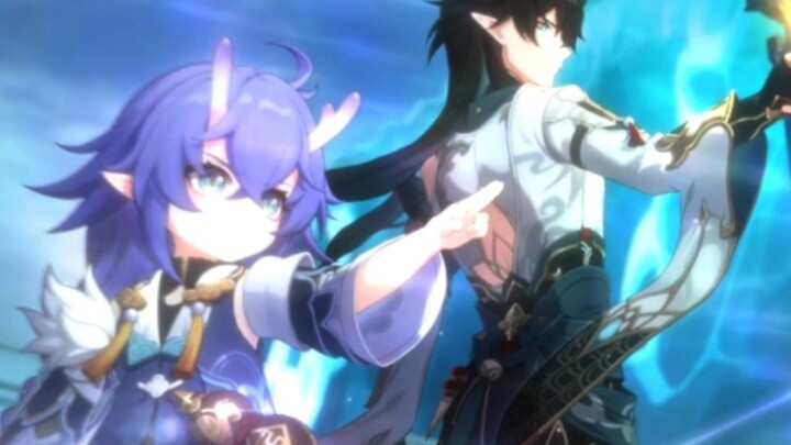 The cutest height difference among the Dragon Gods—Bailu is so adorable!