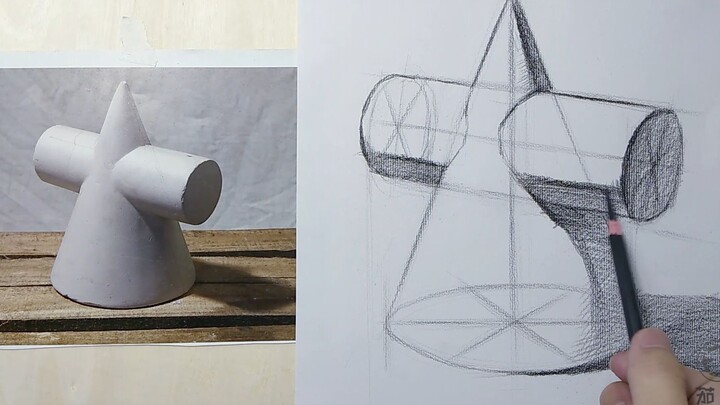 [Sketch] Lesson 14: What is an interpenetrating form? How do you interpenetrate? How do you insert? 