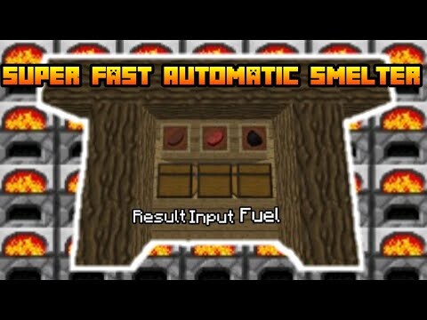 How to make Super Automatic Smelter in Minecraft PE