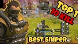 Top 1 With Caustic And Sentinel Sniper  Sentinel | Apex Legends Mobile