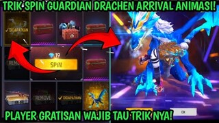 TRIK SPIN ANIMASI GUARDIAN DRACHEN FF TERBARU || TRIK HOKI SPIN EMOTE ANIMASI GUARDIAN DRACHEN FF