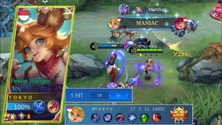 JOY DI NERF? PAKE ITEM INI SOLUSINYA 1 VS 4 MANIAC! AGGRESIFE GAMEPLAY! BEST BUILD JOY PATCH TERBARU