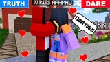 SPIN THE BOTTLE: APHMAU KISS JJ *maizen*|  JJ LOVES Aphmau 😱  - Minecraft Animation