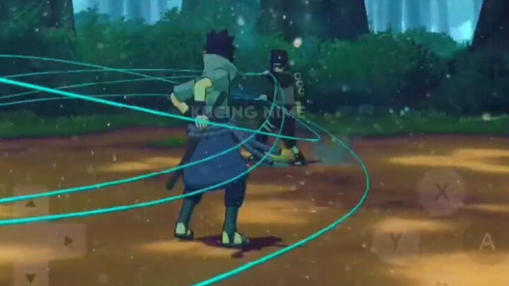 Sasuke Rinne Sharingan VS Kankuro