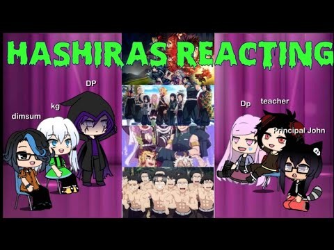 Hashiras react to hashiras arc training with Demon Slayer for glmv react to giyuu Part-5