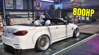 Need for Speed Heat Gameplay - 800HP BMW M4 CONVERTIBLE Customization | Max Build