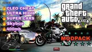 GTA V FULL MODPACK | CLEO CHEAT | APK + DATA 400mb | SUPPORTED ALL GPU