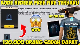 KODE REDEEM BAJU CHAMPION FF 2022 | KODE REDEEM FREE FIRE TERBARU - GARENA FREE FIRE