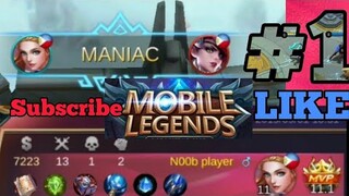 Mobile Legends#1 - Maniac tho!!!