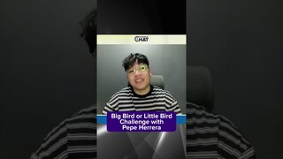 Big Bird or Little Bird Challenge with Pepe Herrera | Kapamilya Shorts