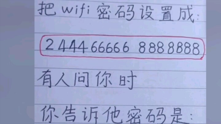 Một ngày hài hước, gợi ý mật khẩu Wi‑Fi.