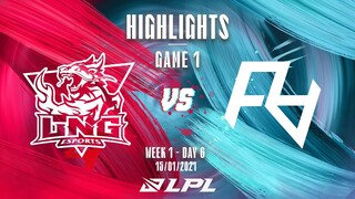 [Highlights] LNG vs. RA - Game 1 | Tuần 1 Ngày 6 | LPL Mùa Xuân 2022