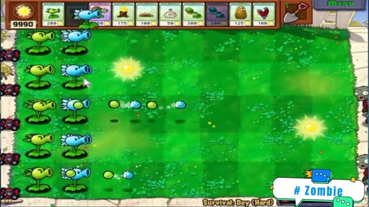 zombie zombie ăn hoa quả