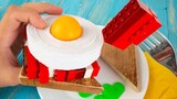 Hoạt hình stop-motion｜Ông chủ, hãy gọi món trứng chiên Lego kiểu Pháp nào! Series "Sành ăn" ăn quá n
