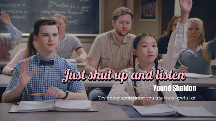 [Young Sheldon] “Strive to do what’s hard for you” – Just shut up and listen – Young Sheldon Season 