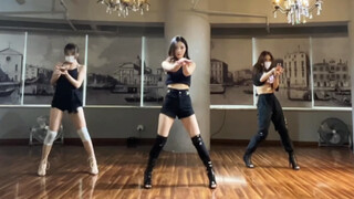 High heels dance "All I Wanna Do" flipping three people wipe the floor