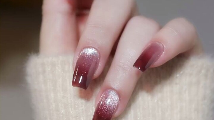 Super Simple and Visually Appealing Crystal Plum Nail Art Tutorial