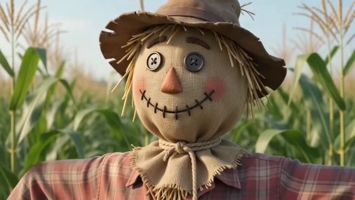 The Scarecrow & Crow 🐦🌾 #FunnyStory #Animation #Bilibili
