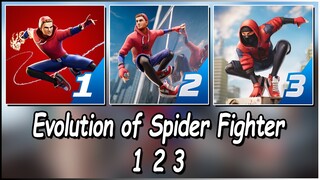 Evolution of Spider Fighter 1 2 3 Super Hero Games For Android (Mobile Games)