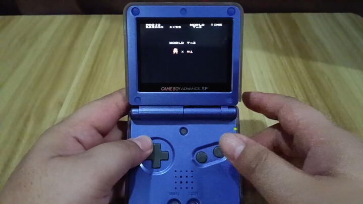 Super Mario Bros. on Gameboy Advance SP: World 7-3