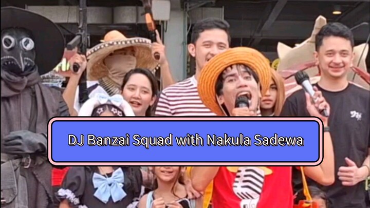 DJ Banzai Squad Guest Star Cosplay DJ Show with Nakula Sadewa Kussler on Kaihin Odoiba Cosplay Event