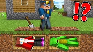 Why Policeman BURY JJ and Mikey in Minecraft Jailbreak? - Maizen