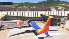 Southwest Airlines Boeing 737 Max8 passenger airliner at Sochi airport
