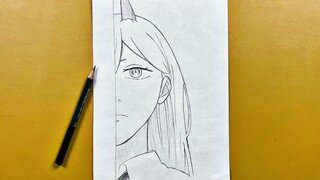 How to draw power from chainsaw man | Easy to draw