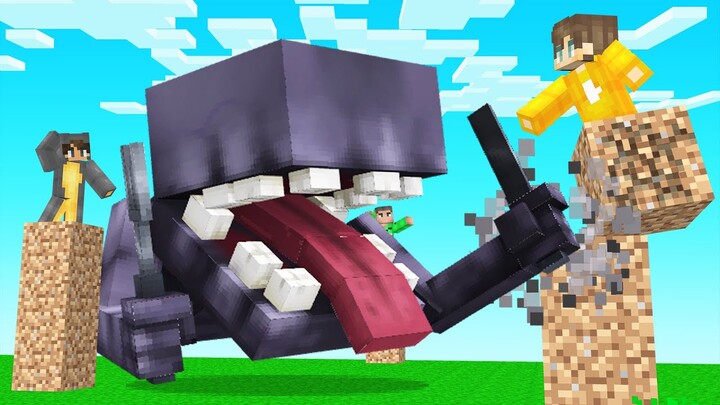 *NEW* ALIEN BOSS MOB Vs 3 Noobs! (Minecraft)