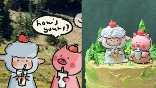 我把客人的照片做成蛋糕啦