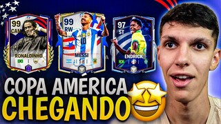 ISSO TÁ ABSURDO🔥🤩 CHEGOU! PEGUE AS NOVAS CARTAS DA COPA AMÉRICA GRÁTIS😱 FC MOBILE 24