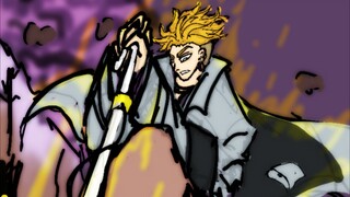 Anime sampah!! payung aja jadi op - Enjin Gachiakuta timelapse drawing