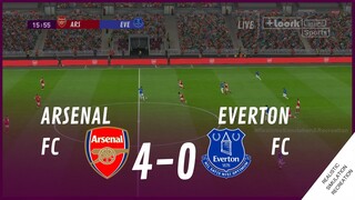 ARSENAL FC vs. EVERTON FC [4-0] • HIGHLIGHTS | VideoGame Simulation & Recreation