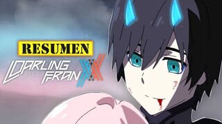 🔺️ Darling in the Franxx TEMPORADA 1 | RESUMEN ANIME en 20 Minutos | Te Cuento una Historia RARA 🤯