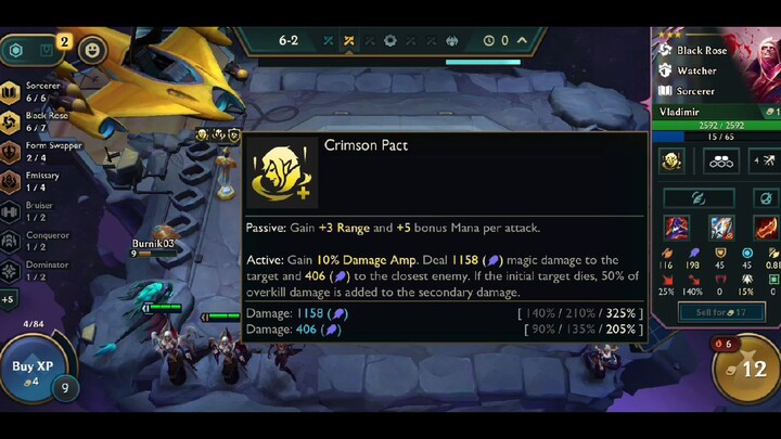 Vlad carry 1 hit 3star enemy hero .