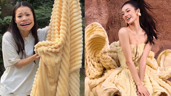 Turn a blanket into a haute couture gown and shoot a blockbuster on Mars?!